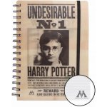 CurePink 3D proměňovací A5 blok-zápisník Harry Potter: Sirius & Harry 14,8 x 21 cm kroužková vazba SR72657 – Zboží Živě