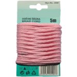 Šňůra oděvní PES 4mm/5m barva 14 růžová – Zbozi.Blesk.cz