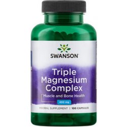 Swanson Triple Magnesium Complex 400 mg 100 kapsle