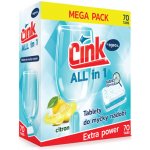 Cink ALL IN 1 Citron tablety do myčky Megapack 70 ks – HobbyKompas.cz