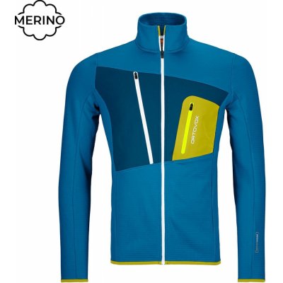 Ortovox Fleece Grid Jacket Heritage Blue – Zboží Mobilmania