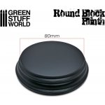 Green Stuff World DISPLAY: BLACK ROUND PLINTH 8CM – Zboží Živě