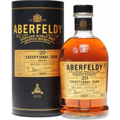 Aberfeldy Exceptional Cask Series 20y 43% 0,7 l (tuba) – Hledejceny.cz