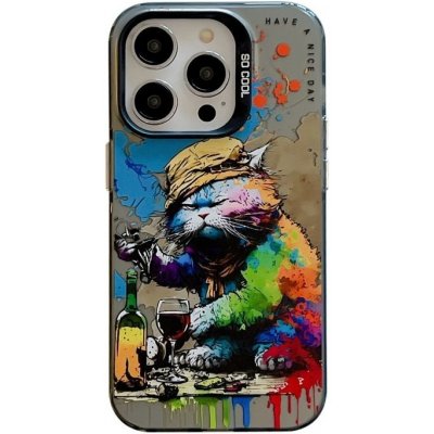 Oil Painting case Pijící Kocour – Apple iPhone 15 Pro – Hledejceny.cz
