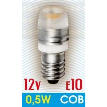 Ledin LED žárovka 12V COB 0.5W Teplá bílá E10