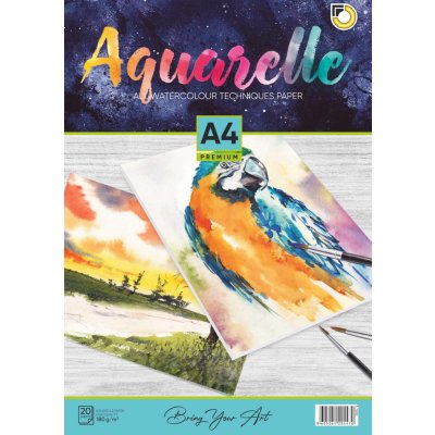 Blok akvarelový A4, 20 listů, papír 180 g – Sleviste.cz