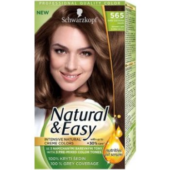 Schwarzkopf Natural & Easy 565 světle zlatohnědá mandle barva vlasová