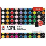 Marabu akrylová barva sada 80 x 35 ml – Zboží Dáma