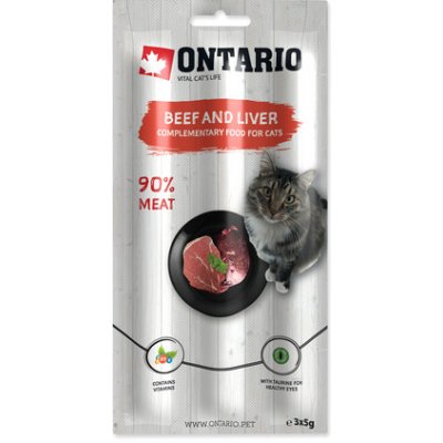 Ontario Stick fot cats Beef & Liver 3 x 50 g