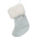 Clayre & Eef Dekorace modrá vánoční punčocha - 14*1*17 cm – Hledejceny.cz
