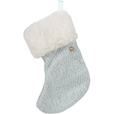 Clayre & Eef Dekorace modrá vánoční punčocha - 14*1*17 cm – Hledejceny.cz