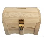 Fa.Šperl Pokladnička Truhla dřevěná 21x16x16 cm s otvorem – Sleviste.cz