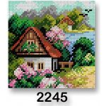 Stoklasa Vyšívací předloha 70244 2245 dům jaro 1 zelená 15x15cm – HobbyKompas.cz