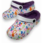 Fashion dívčí zateplené kroksy fialové – Zboží Mobilmania