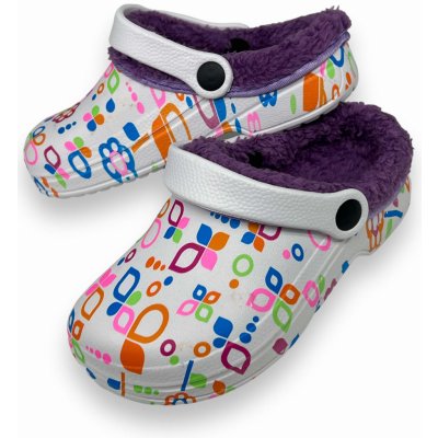 Fashion dívčí zateplené kroksy fialové – Zboží Mobilmania