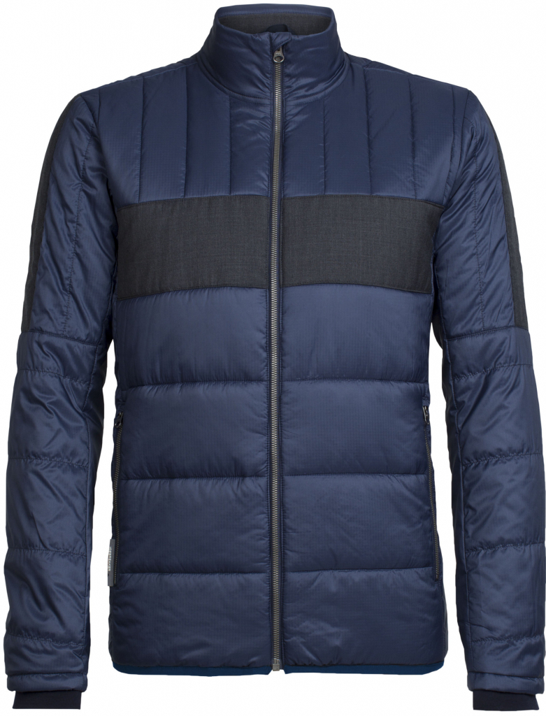 Icebreaker Mens Stratus X Jacket Midnight Navy/Jet HTHR