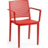Zahradní židle a křeslo Rojaplast Křeslo GRID ARMCHAIR červená