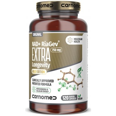 CarnoMed NAD+ RiaGev® EXTRA Longevity 120 kapslí – Hledejceny.cz