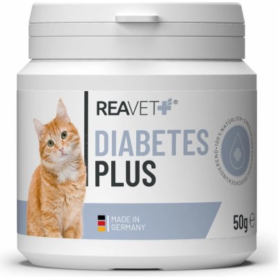 REAVET Diabetes Plus více vitality a pohody pro vaši kočku 50 g – Zboží Mobilmania