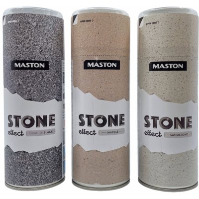 Maston spray STONE EFFECT GRANITE BLACK žulová černá 400ml