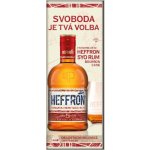 Heffron Rum 5y 38% 0,5 l (dárkové balení 1 sklenice) – Hledejceny.cz