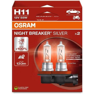 Osram Night Breaker Silver H11 PGJ-2 12V 55W 2 ks – Hledejceny.cz