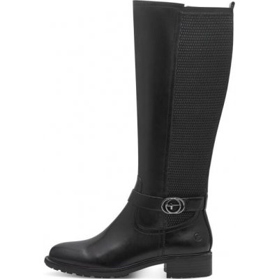 Tamaris kozačky XL lýtko streč 25619 černá, velikost 41 – Sleviste.cz