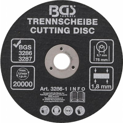 Bgs technic Kotouč řezný 75 mm 3286-1