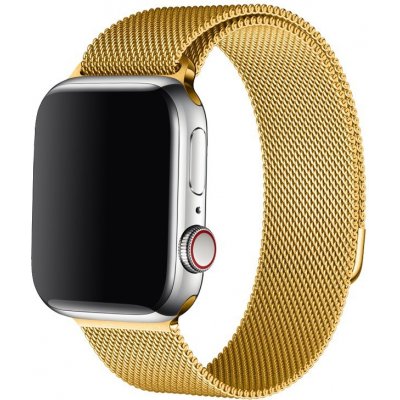Bomba Módní Milánský řemínek pro Apple Watch Zlatá, Velikost ciferníku Apple watch: 42/44/45mm IW16-GOLDEN42MM – Zboží Mobilmania