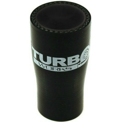 TurboWorkS Silikonová hadice - redukce rovná černá 16-25 mm – Hledejceny.cz