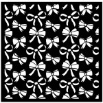 Stamperia Plastová šablona 18x18cm mašličky – Zboží Mobilmania