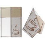 Bellatex Espresso 50 x 70 cm Béžová,Hnědá,Bílá 3 ks – Zboží Dáma
