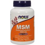 Now Foods MSM Methylsulfonylmethan 1000 mg 120 kapslí – Hledejceny.cz