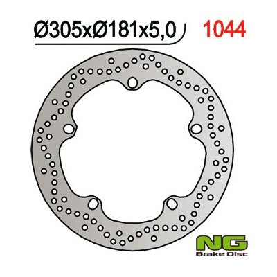 NG přední brzdový kotouč BMW R 850GS 99-07/1100GS 94-01/1150/1200GS 04-18, F750 GS 18-22, F850 GS 19-22, R1250GS 19-22, R1300GS 22 (305X181X4,8) pouzdra v sadě | Zboží Auto