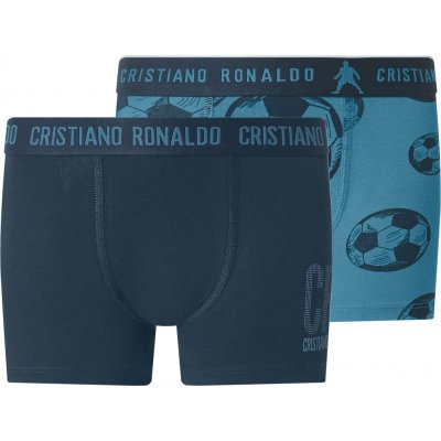 CR7 chlapecké boxerky 2 kusy navy modrá / modrá – Sleviste.cz