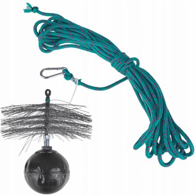 Geko Kartáč komínový kulatý 175 mm závaží 1,7 kg lano 10 m – Zboží Dáma