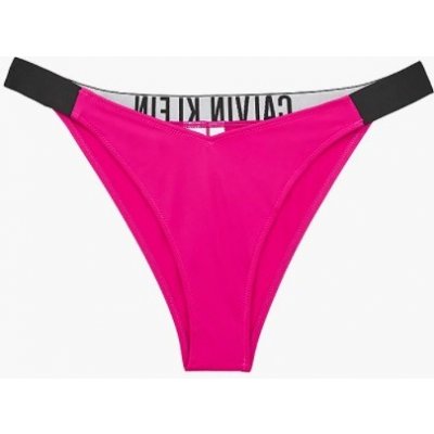 Calvin Klein Spodní díl Delta bikini KW0KW01726 T01 růžovo-černá – Zboží Mobilmania