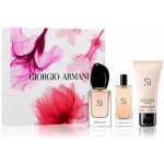 Giorgio Armani Sí EDP 50 ml + EDP 15 ml + tělové mléko 75 ml dárková sada – Hledejceny.cz