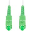 síťový kabel Lanberg FO-SASA-SS31-0100-WH optický patch, SM SC/APC-SC/APC simplex, LSZH G657B3 průměr 3mm, 10m, bílý