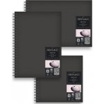 Fabriano Sketch book Skicák 15x15 cm 110g 80 listů tvrdé černé desky – Zboží Dáma