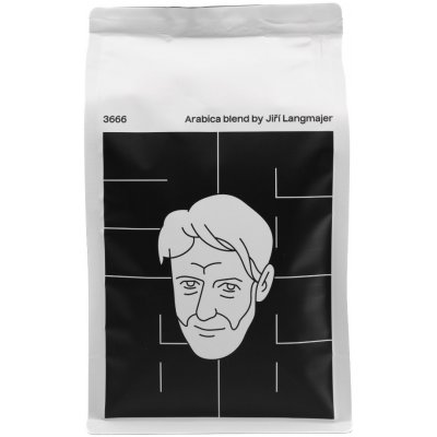 3666 by Jiří Langmajer Coffee by Arabica Blend mletá 0,5 kg – Zboží Dáma