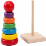 KIK dřevěná věž duhové barvy KX6215 – Sleviste.cz