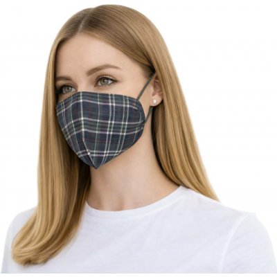 Balerina Czech Zdravotnický nanorespirátor FFP2 PFHM931 FISH TYPE Karo green – Sleviste.cz