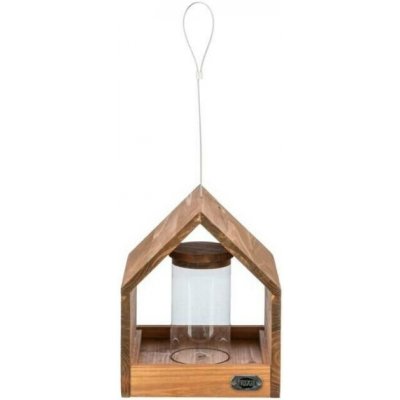Trixie Krmítko pro venkovní ptactvo domek se silem 20 x 24 x 20 cm hnědé – Zboží Dáma