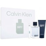 Calvin Klein CK Defy EDT 100 ml + sprchový gel 100 ml + EDT 10 ml – Sleviste.cz