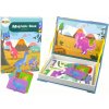 Magnetky pro děti Lean Toys magnetická kniha Dinosauři 36 prvků