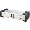 KVM přepínače Aten CS-1742C KVM přepínač 2-port Dual View KVM USB, usb hub, audio, 1.2m kabely