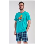 Adventure pánské pyžamo krátké zelené – Zboží Dáma