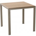 Garden Line Zahradní stůl Devon 80 cm béžový – Sleviste.cz