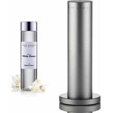 New Aroma difuzér Tower silver 100 m2 + 200 ml olej White Flower aroma olej